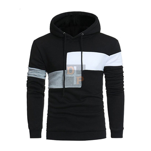 2026 personalizado hombres Casual Hip Hop Streetwear sudaderas con capucha sólido sombreros pulóver sudaderas otoño OEM servicio liso teñido - Product Image 3