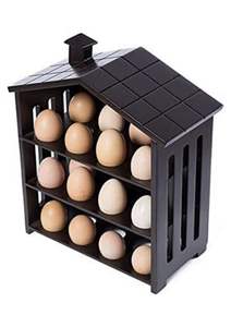 ชั้นวางไข่ทำจากไม้สำหรับตกแต่งห้องครัวที่ทันสมัยรูปทรงไม่ซ้ำใครและมีสไตล์สำหรับไข่ฟาร์มออร์แกนิก - Product Image 6