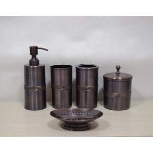 Ensemble de salle de bain en métal classique pour une décoration de salle de bain traditionnelle alliant style intemporel et durabilité moderne - Product Image 1