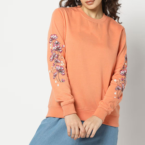 เสื้อสเวตเชิ้ตผู้หญิงแบบสลิมฟิตเนื้อผ้านุ่มพิเศษเป็นมิตรกับสิ่งแวดล้อม พร้อมโลโก้ด้านหน้า ป้องกันการเกิดขุย เหมาะสำหรับฤดูหนาว - Product Image 6