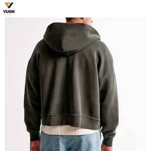 OEM 2025 Boxy Fit Hoodie para hombres 1:1 Impreso Zip-Up Pullover Bordado Collar Loose Fit Otoño Temporada Sudaderas con capucha - Product Image 4