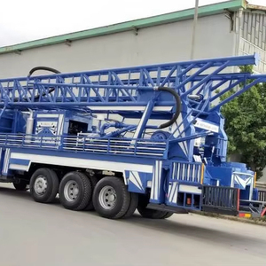 Machine de forage de puits d'eau automatique, moteur à engrenages de forage au carottage, profondeur maximale de 100 m, mobilité sur chenilles à propulsion pneumatique, 10000 kg testé - Product Image 1