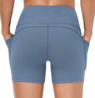 Shorts de yoga taille haute 2023 pour femmes, contrôle du ventre, fitness, athlétisme, course à pied, poches profondes, décontractés