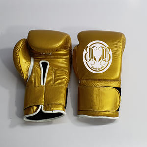 Hot Selling Wholesale Customized Real Leather Boxing Gloves Made with Good Quality <b>Metallic</b> Leather Custom Boxing Gloves - Product Image 1