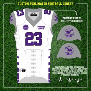 Custom Sublimated <b>Spandex</b> American Football Uniforms Integrated Jerseys and <b>Pants</b> Set Style - Product Image 2