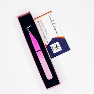 แหนบต่อขนตาปลอมแบบโค้งงอได้90องศาทำจากสเตนเลสแบบมืออาชีพ - Product Image 5