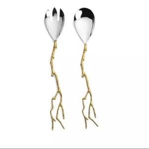 Kitchen <b>Cutlery</b> Hotel Flatware Pain Thick Handle <b>Stainless</b> <b>Steel</b> <b>Cutlery</b> Silverware Set - Product Image 4