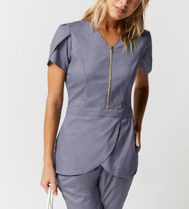 Uniforme Médico Elegante, Ecológico y Ligero de Manga Corta para Enfermeras, con Logotipo Personalizado, Uniformes Médicos para Mujer, Hospital, Salón, Spa, Último Modelo - Product Image 4