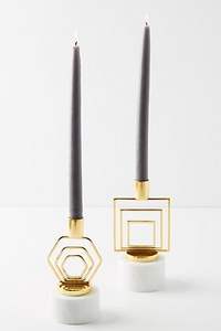 Porte-bougie en métal artisanal adapté à la décoration intérieure moderne et à la création d'une ambiance chaleureuse le soir - Product Image 3