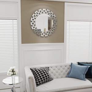 Espejo de Pared Decorativo Veneciano con Marco de Vidrio Antiguo de Lujo Moderno, Hexagonal, Rectangular, Cuadrado, Ovalado, para Baño, para Hoteles - Product Image 3