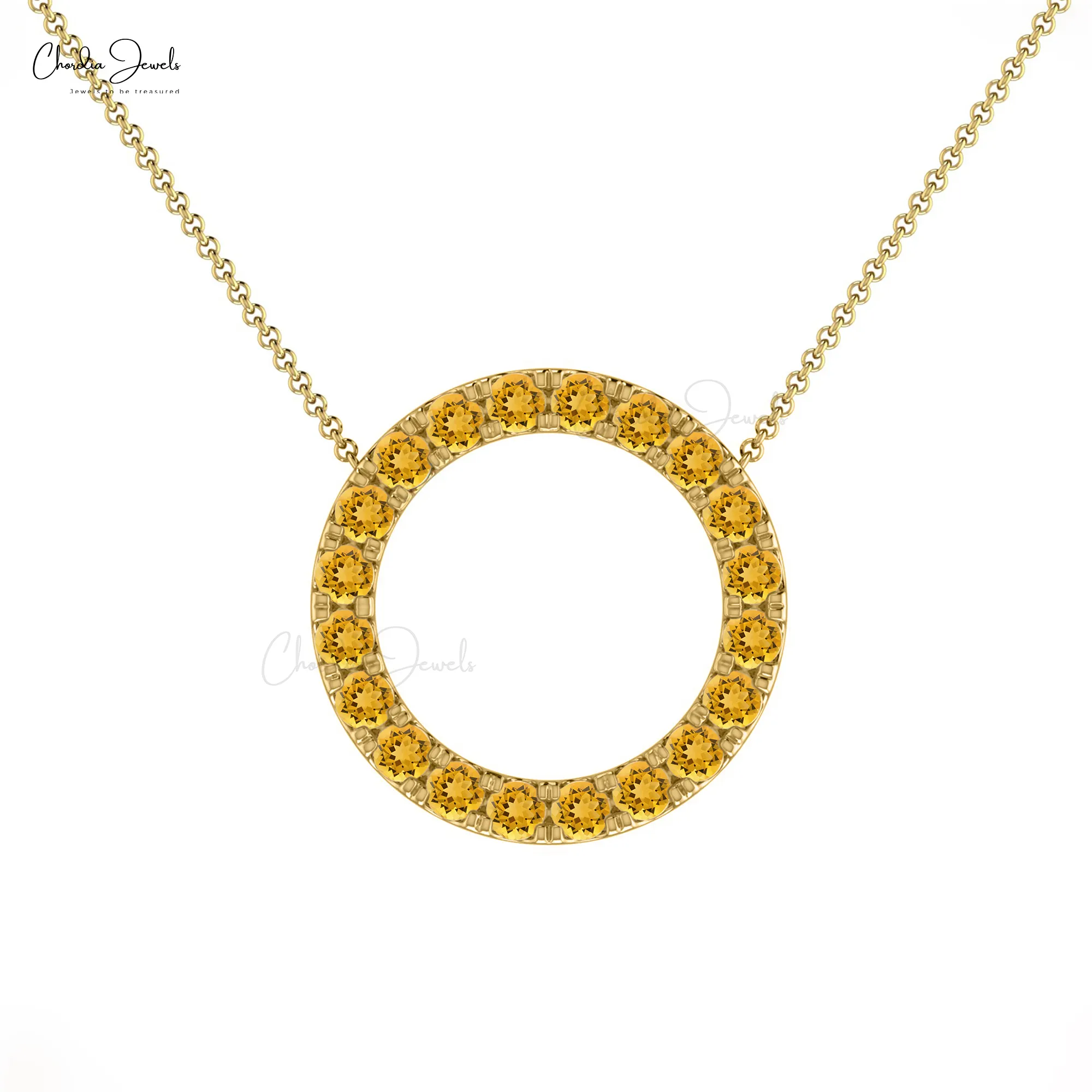 Minimalist Dainty Karma gerdanlık kolye 14K gerçek altın yuvarlak Trusted ine taş daire kolye güvenilir tedarikçi gelen kadınlar için