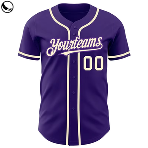 Gran oferta, camisa de béisbol raglán de poliéster 100% en blanco personalizada/camiseta de béisbol personalizada con botones - Product Image 2