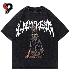 เสื้อยืดผ้าฝ้าย100% สั่งทำทรงโอเวอร์ไซส์แขนสั้นน้ำหนักเบามีหลายขนาดสำหรับผู้ชายผู้หญิงถักโลโก้ตามสั่ง - Product Image 5