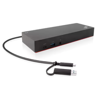 40AF00135US untuk Lenovo ThinkPad Hybrid USB-C dengan Stasiun Docking USB-A dengan Antarmuka AS Adaptor 135W