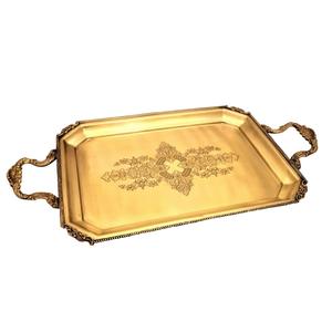 Plateau de service en bois avec finition naturelle pour aliments, pâtes, plats, style moderne, usage polyvalent - Product Image 2