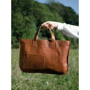 Sacs à main en cuir véritable de style traditionnel pour femmes de qualité supérieure, grande capacité, fermeture à glissière, sacs pour fêtes et événements - Product Image 2