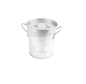 Seau à glace en acier inoxydable poli de 2,8 L et glaçons en acier inoxydable - Product Image 2