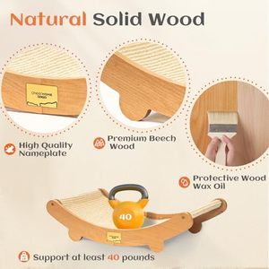 Grattoir multifonctionnel en forme de lune légère pour chat, jouets d'intérieur durables et sûrs - Product Image 4