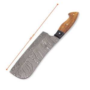 Juego de cuchillos de chef de cinco piezas japoneses de acero de Damasco hechos a mano Clásicos al por mayor juego de cuchillos de cocina con mango de madera - Product Image 5