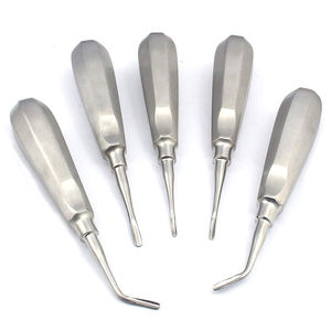 QNQ profesional de acero inoxidable Manual elevador de raíz Dental 5 uds Set Autoclave-calificado para limpieza de dientes de relleno Dental - Product Image 2