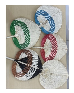 Handfan vietnamien naturel de 100% bambou plat-Handfan en bambou coloré-Cadeau de culture spécial au Vietnam - Product Image 4