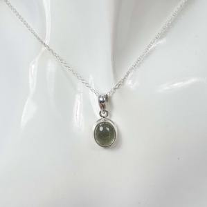 925 pendentif classique pour femme en argent sterling massif Style Boho fait à la main pierre précieuse Tourmaline plaqué rhodium cadeau - Product Image 2