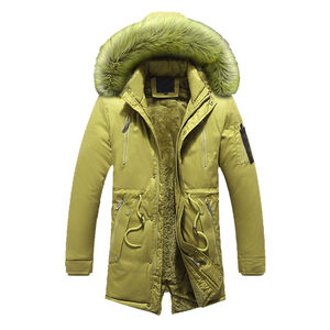 <b>Men's</b> Thicken Long Fur Collar <b>Jacket</b> Windproof Hooded Warm Parka Multi-pockets Zipper Fleece Outdoor Overcoat <b>Jacket</b> Breathable - Product Image 6