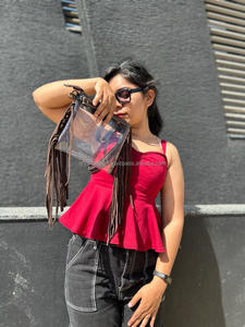 ขอบตะวันตกใสใสกระเป๋าสไตล์มือเครื่องมือแกะสลักกระเป๋าหนังหลายใช้กระเป๋าหนังสําหรับผู้หญิงหลายใช้ - Product Image 6