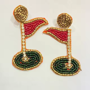 Pendientes Artesanales Coloridos con Cuentas de Arcoíris, Estilo Boho Chic Clásico, Joyería Multicolor Ecológica para Aniversario - Product Image 5
