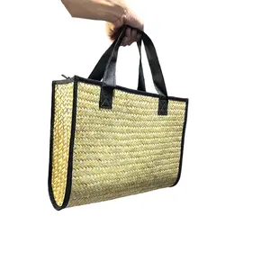 Unique Design Eagle Grass Straw Handmade Bag For Shopping / Ecofriendly Grass Bag For Travel Tote Bag At Competitive Price