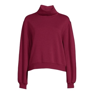 Bulk women <b>Mock</b> <b>Neck</b> T-Shirt Long Sleeve Slim Fit Soft Fabric Winter <b>Top</b> - Product Image 1