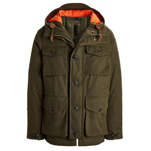 Chaqueta larga de invierno para hombre de moda resistente a la intemperie con capucha transpirable para clima frío - Product Image 1