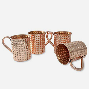 Hammered Bottle & Pure Copper Hammered Mug - Product Image 5