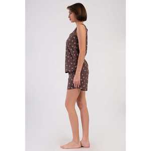 Conjunto de Pijama Ovalado con Falda Ancha para Mujer, Ropa de Dormir Cómoda - Product Image 3