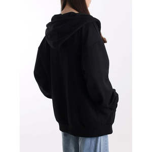 Sudaderas con capucha con cremallera para mujer de alta calidad, ropa de calle, mangas completas, secado rápido, ligero, de algodón 100% Material, Impresión de logotipo personalizado - Product Image 2