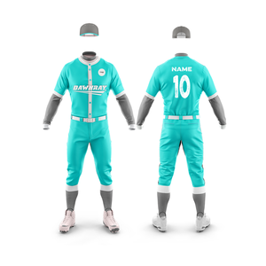 Uniforme de Béisbol Personalizado para Equipos |   Uniforme de Béisbol con Logotipo y Números Personalizados |   Uniforme de Béisbol Transpirable de Poliéster - Product Image 2