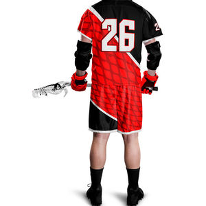 Uniformes confortables adaptés aux besoins du client d'entraînement lacrosse d'uniforme à séchage rapide respirable de tissu sublimé par quantité minimale de commande personnalisé - Product Image 6