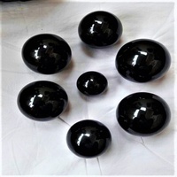 Sphère en obsidienne noire, pierre précieuse, style amour, décoration d'intérieur, figurine polie faite à la main, taille personnalisable |   Pierres d'agate Jilani