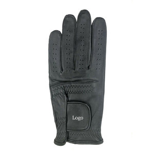 Guantes de golf con logotipo personalizado para hombre con piel de oveja Cabretta genuina antideslizante transpirable mano izquierda y derecha estilo deportivo a la moda - Product Image 3