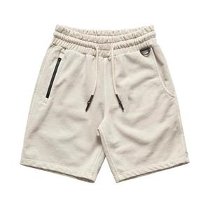 Pantalones cortos de gimnasio de algodón ecológico sólido de nuevo estilo para hombre, pantalones cortos deportivos Cargo de malla de nailon con estampado de logotipo personalizado para correr, secado rápido - Product Image 1