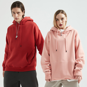 เสื้อฮู้ดดี้ผู้ชาย/ผู้หญิง ทรงปกติ ผ้าฝ้าย 100% สำหรับฤดูหนาว สไตล์สตรีทแวร์ พิมพ์ลายดิจิทัล ปักลาย  โลโก้แบบกำหนดเองได้ - Product Image 2