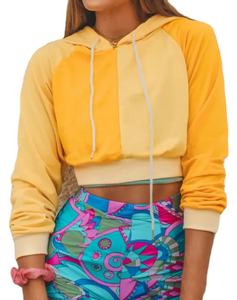 Top corto con capucha de la mejor calidad para mujer, Sudadera con capucha informal personalizada de algodón polar y motorista, Top corto para mujer, Sudadera con capucha para mujer 2026 - Product Image 5