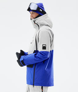 Veste de ski à capuche unisexe Montec, taille plus, fermeture éclair, Polartec, coque isolante, bleu cobalt, imperméable, séchage rapide, évacuation de l'humidité - Product Image 2