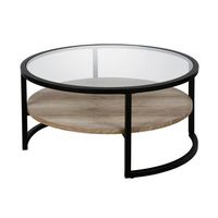 Grande table basse décorative pour la maison moderne antique avec base en acier inoxydable poli argenté simple et affichage en verre à double plateau