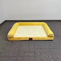 Meilleure Vente Lit Orthopédique XL en Mousse à Mémoire de Forme pour Chien et Chat, Luxe, Imperméable, Lavable, Écologique, Motif Uni Moderne