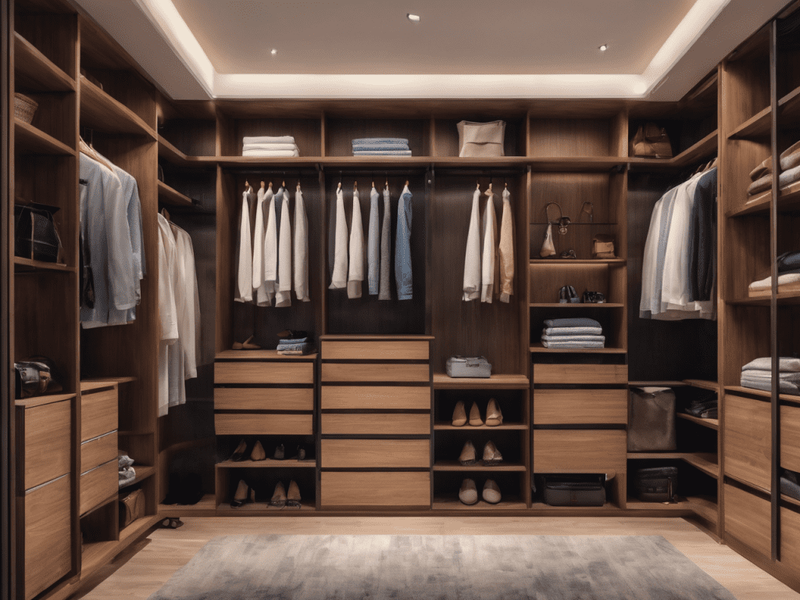 Modern Custom Design Walk in Wardrobe