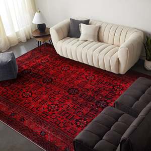 Tapis lavable Netline Home Studio Geometry Crimson Red Heritage - Product Image 1
