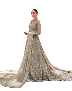 ชุดเดรสเจ้าสาวสำหรับงานแต่งงานและงานปาร์ตี้แห้งเร็วแห้งไวยาวถึงพื้น - Product Image 5