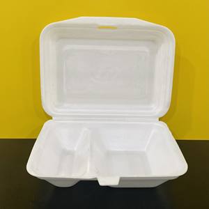 In stock Sustainable Eco Friendly Products Three Compartments <b>Disposable</b> PS Foam <b>Food</b> <b>Container</b> with Lids Factory Cheap Price - Product Image 2