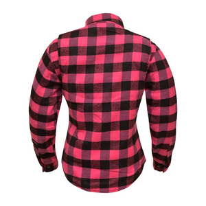 Camiseta de Motociclista Unisex para Interior, Rosa y Negra, con Protección CE, Talla Grande, 210GSM, Algodón Ignífugo de Secado Rápido - Product Image 4